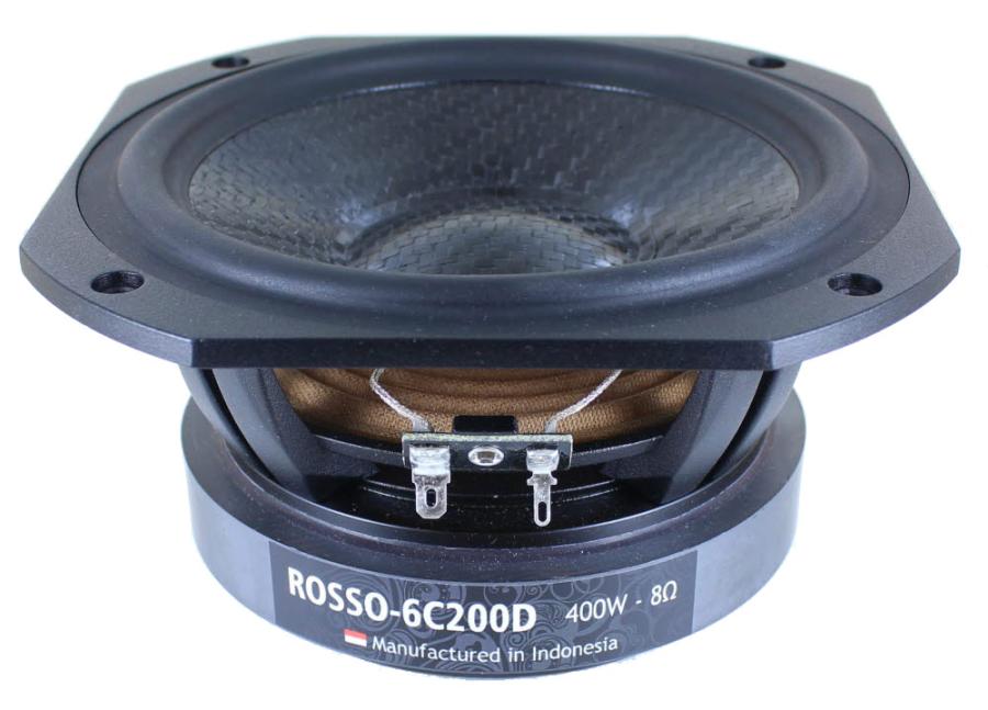 Rosso 6C200D 6" Carbon Fiber Cone Mid-Woofer